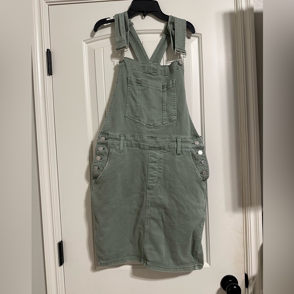 Judy Blue Skirt Overalls Sage XL